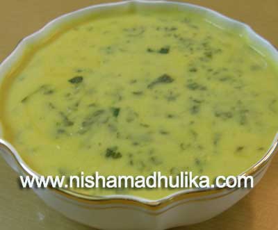 Palak ki kadhi